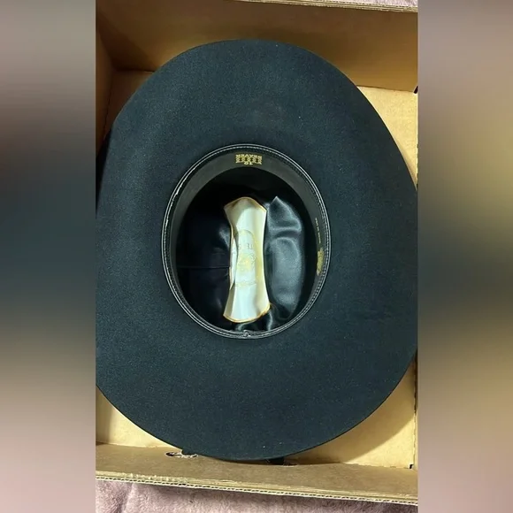 Black Men’s Legendary Stetson Cowboy Hat Size 7 - Picture 3 of 5